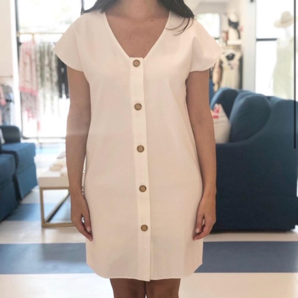 Marie Oliver white button front Andi Dress size XS